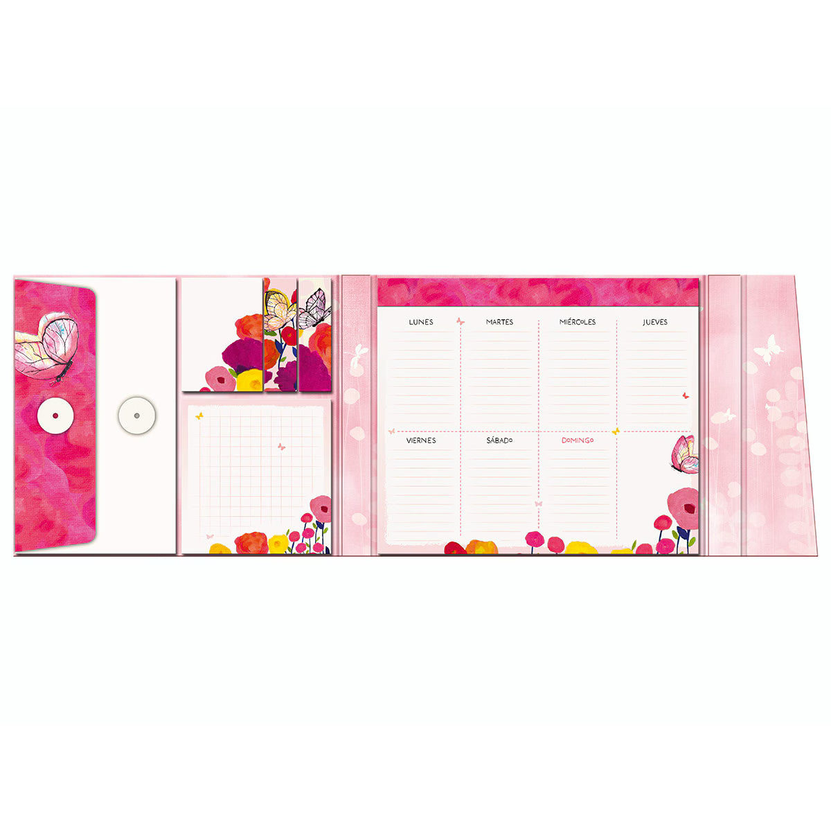 Planificador Semanal Premium Paper + Notitas Butterfly