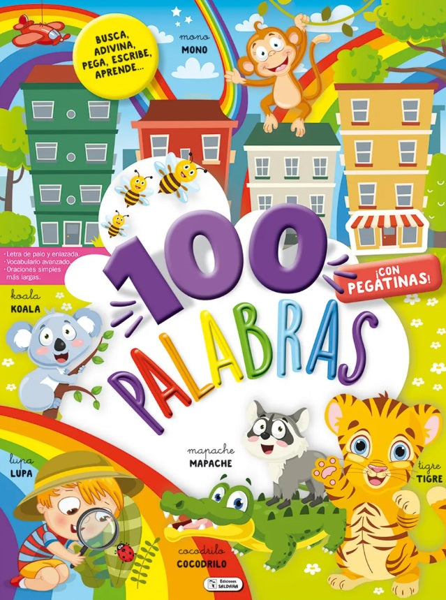 100 Palabras, Libro de Actividades y Colorear