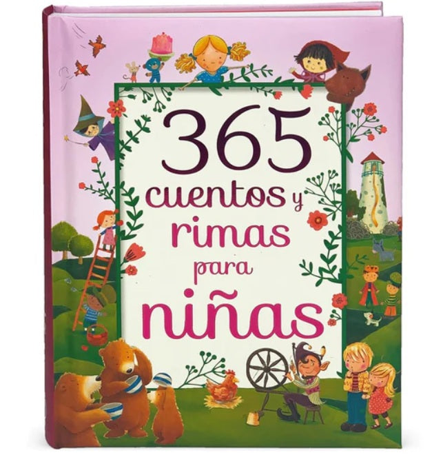 365 Cuentos y Rimas Para Niñas, Tapa Dura