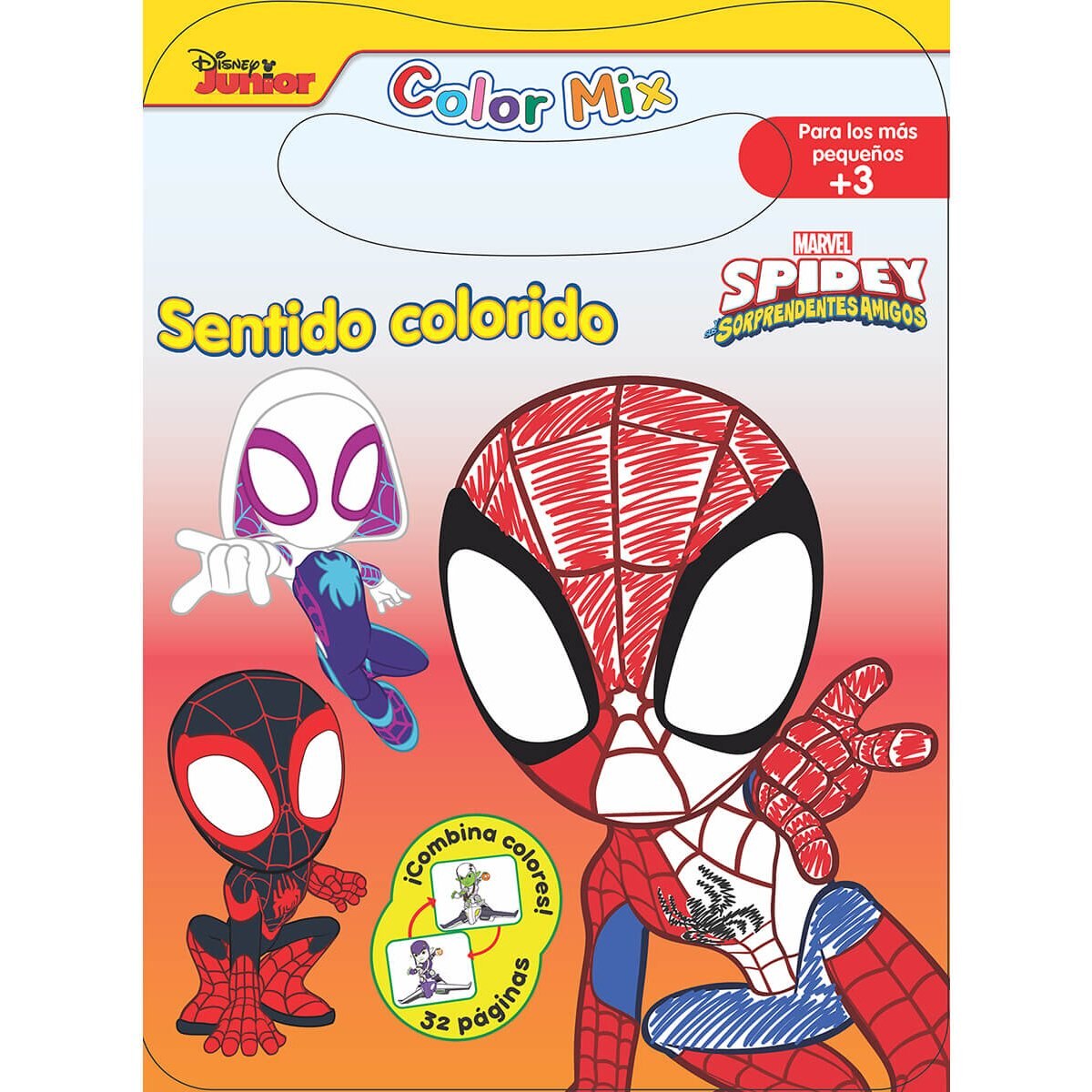 Color Mix Spidey Libro de Actividades 32 Pags a Color Ideal para Preescolar