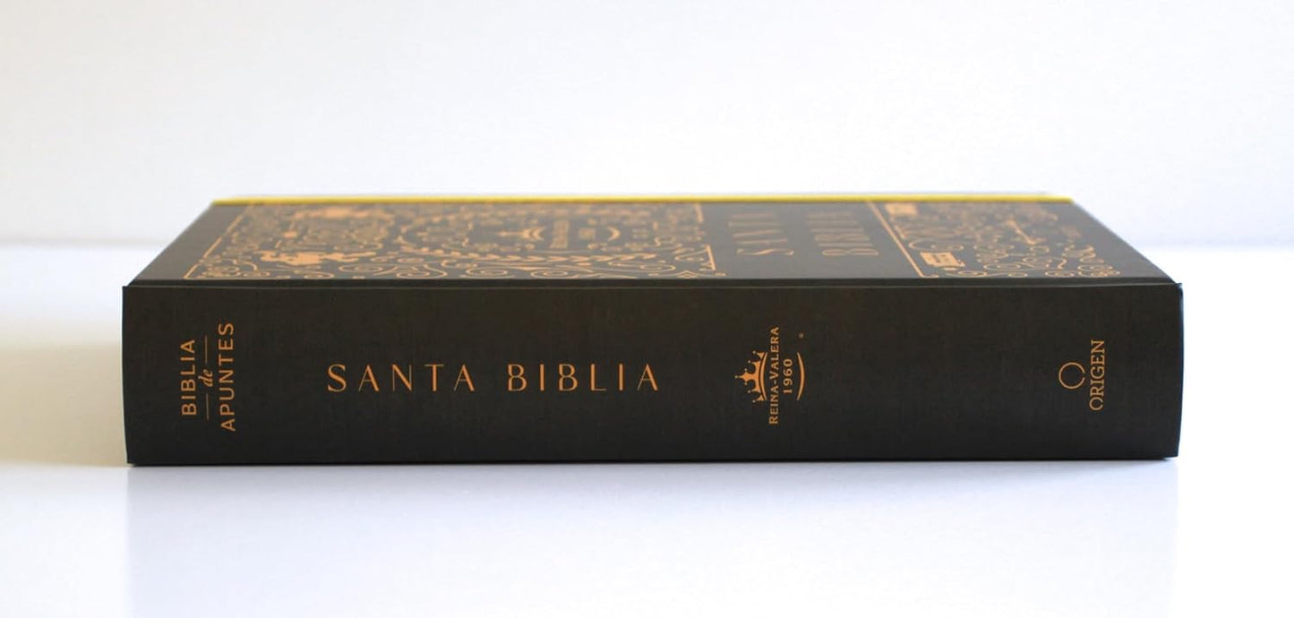 Biblia de apuntes RVR 1960 TD, Negro y oro (Edición cantos pintados)