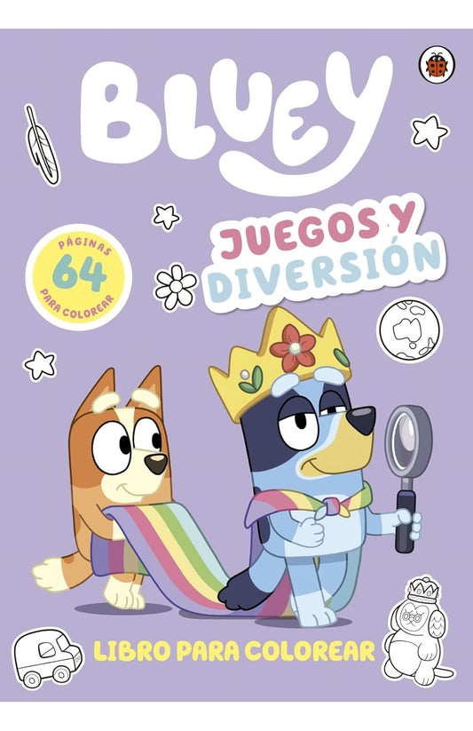Bluey, Juegos y Diversión, Libro para colorear