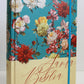 Biblia de Apuntes RVR 1960 Tapa dura, Azul celeste con flores (Edición cantos pintados)