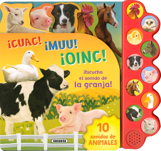 ¡Escucha los sonidos de la granja!