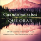 Cuando no sabes qué orar, Tapa blanda