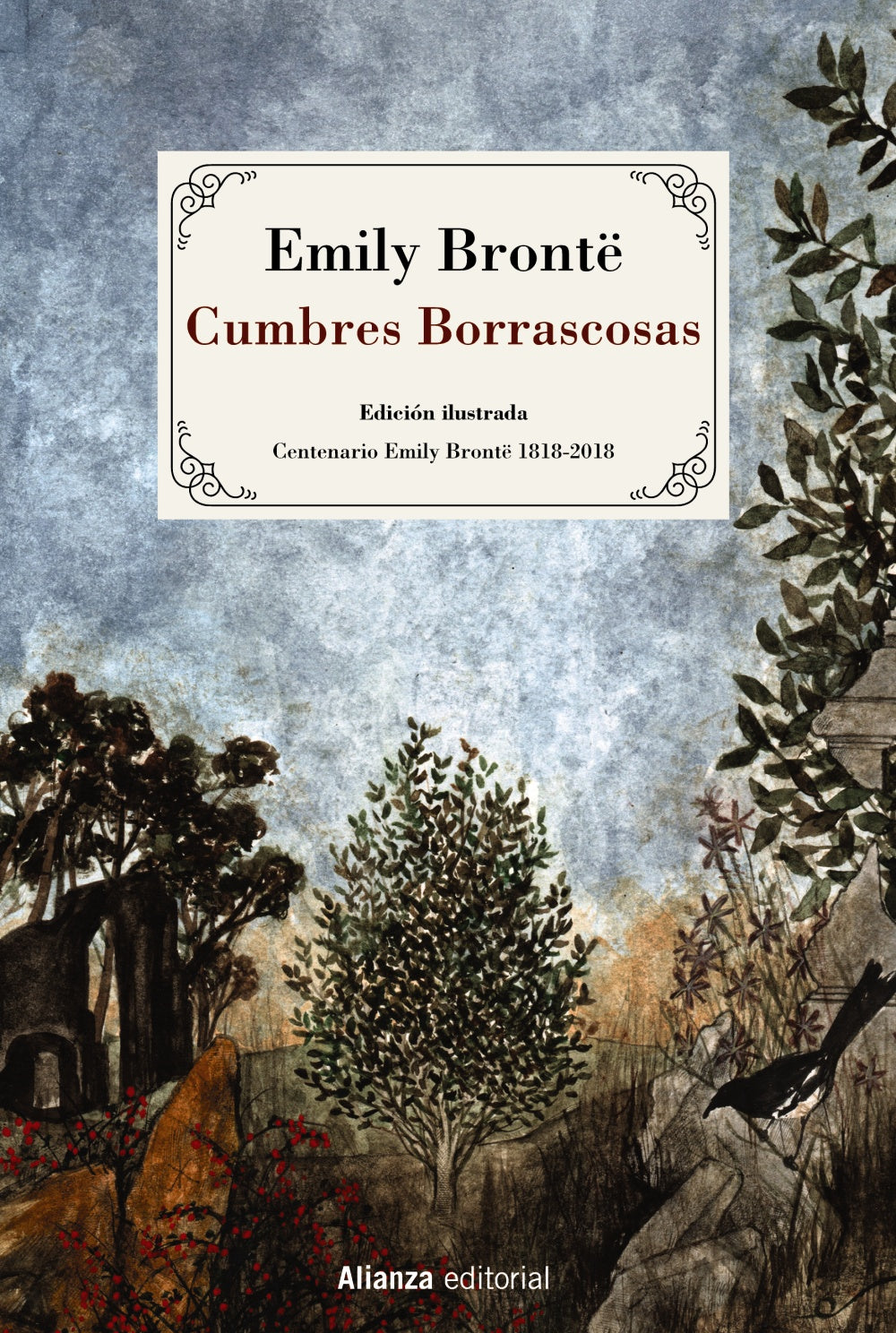 Cumbres Borrascosas (Emily Bronte) Edición ilustrada, tapa dura.