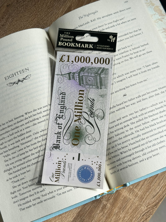 SEPARADOR DE LIBROS MILLION POUND BOOKMARK