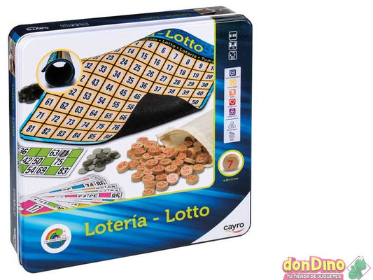 Juego de Lotería Caja de Metal