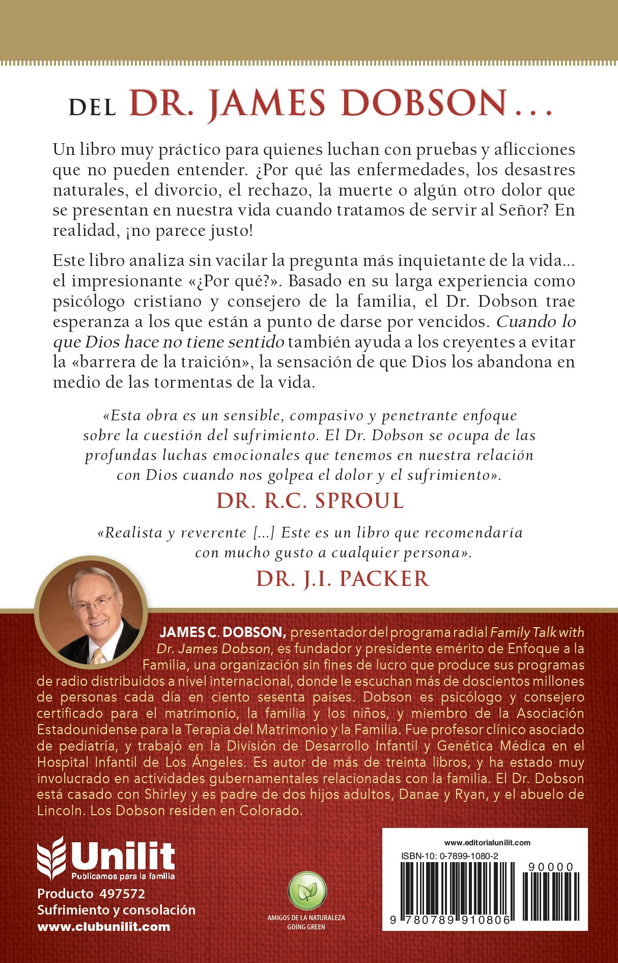 Cuando lo que Dios hace no tiene sentido (Dr. James Dobson)